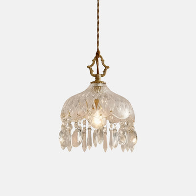 Plafonnier En Verre Orné