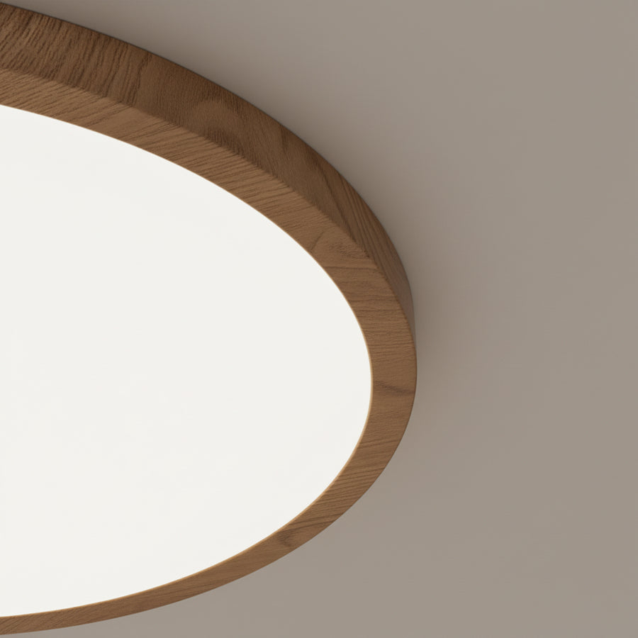 Plafonnier LED En Bois Ultra-fin — détail
