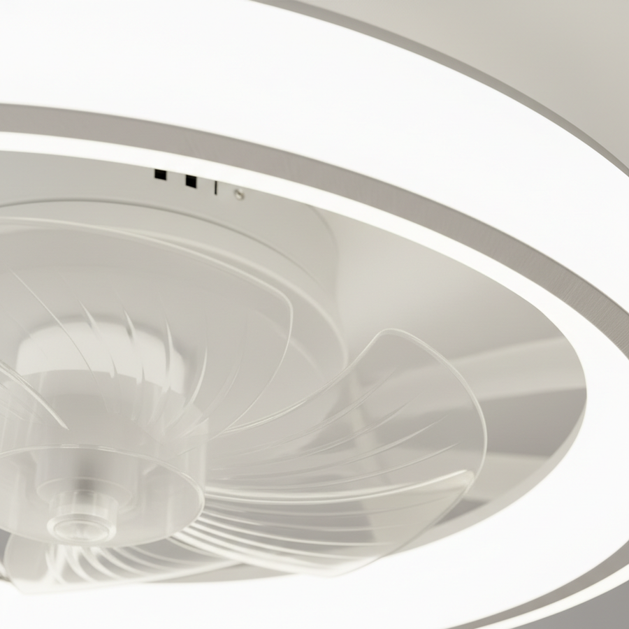 Ventilateur Plafonnier Plat À LED — détail