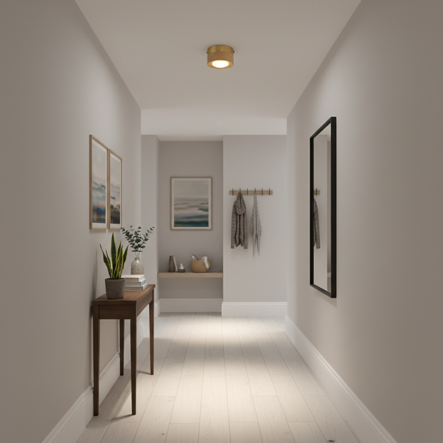 Petit Plafonnier Rond En Bois
