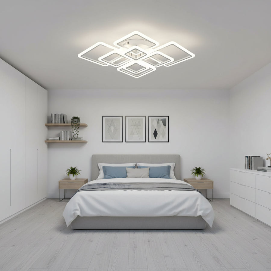Plafonnier Design Carrés LED