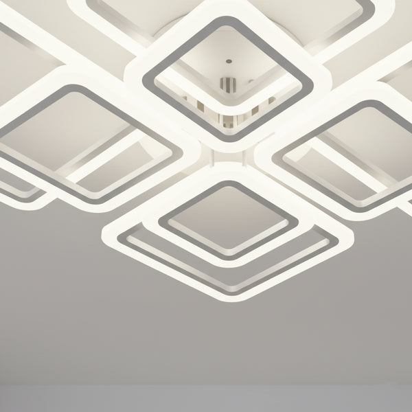 Plafonnier Design Carrés LED — détail