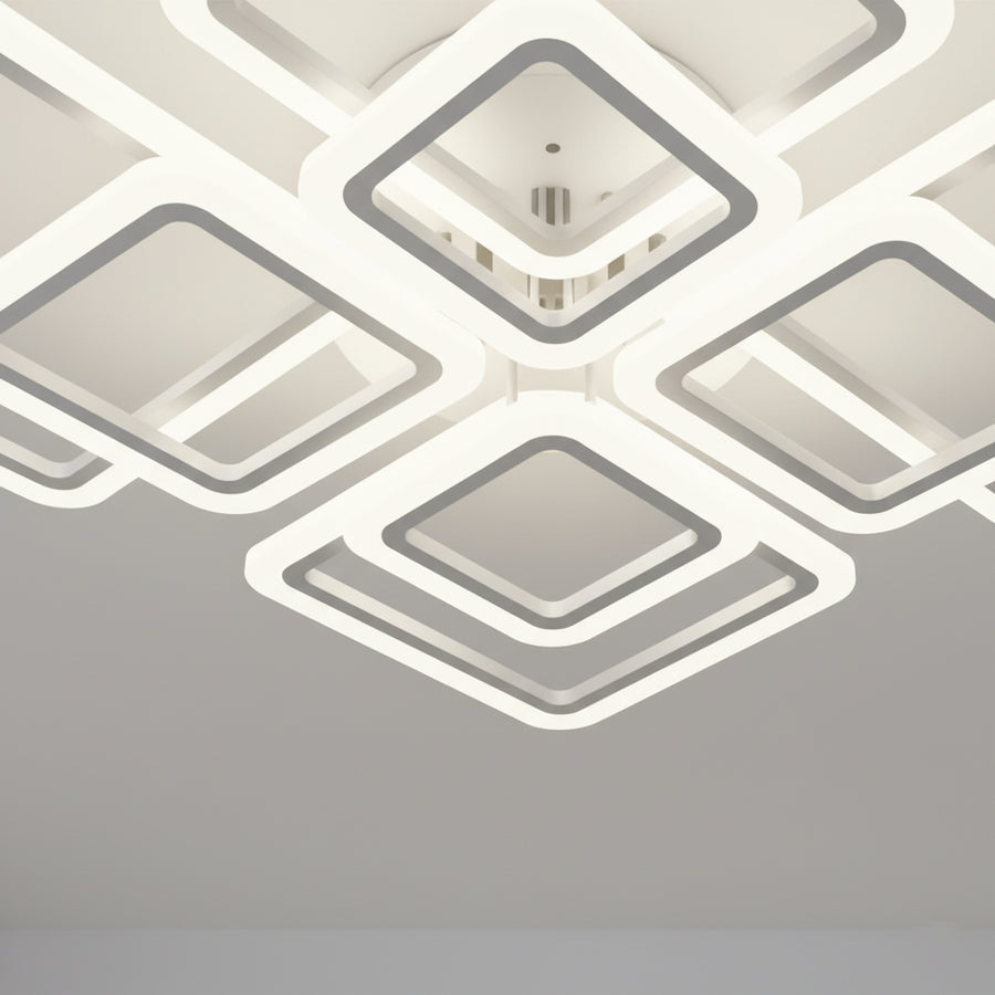 Plafonnier Design Carrés LED — détail