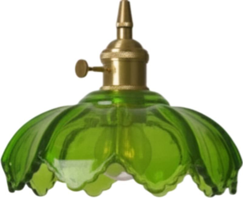Plafonnier Vintage En Verre