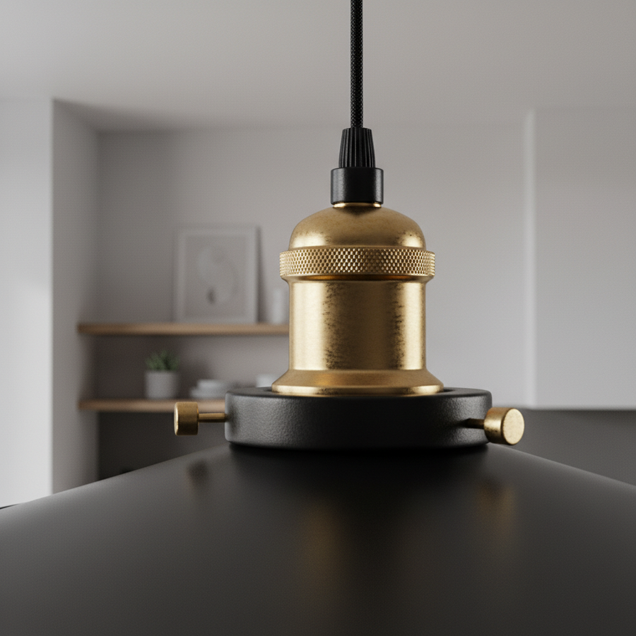 Plafonnier Vintage Style Industriel — détail