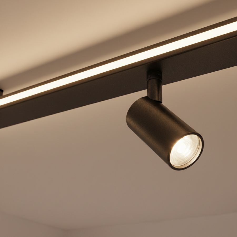 Plafonnier À Spots Orientables — détail