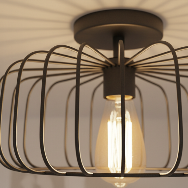 Plafonnier Style Industriel — détail