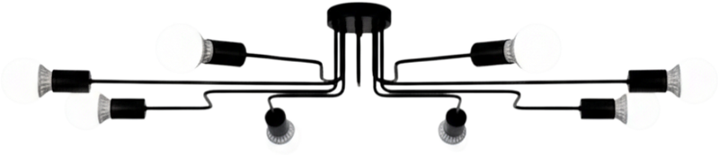Plafonnier Industriel Ampoules Design