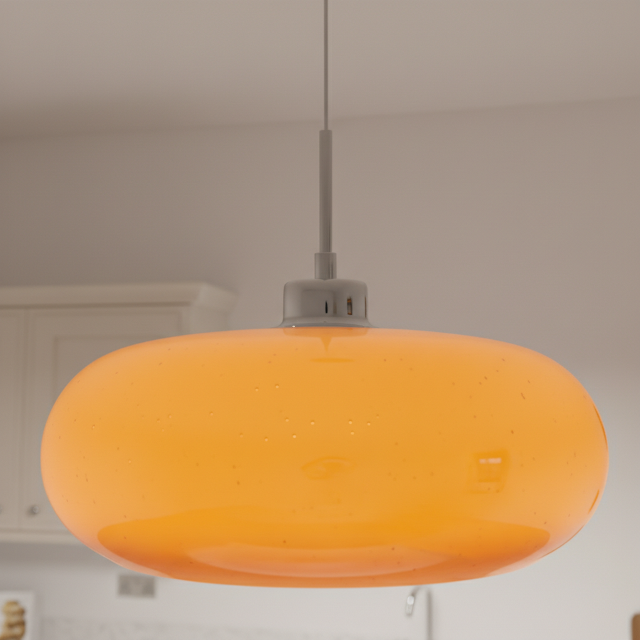 Plafonnier Moderne En Verre — détail