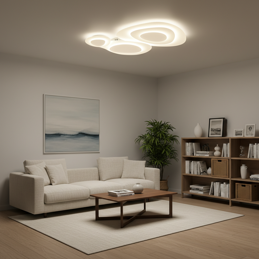 Plafonnier Blanc Nuages LED