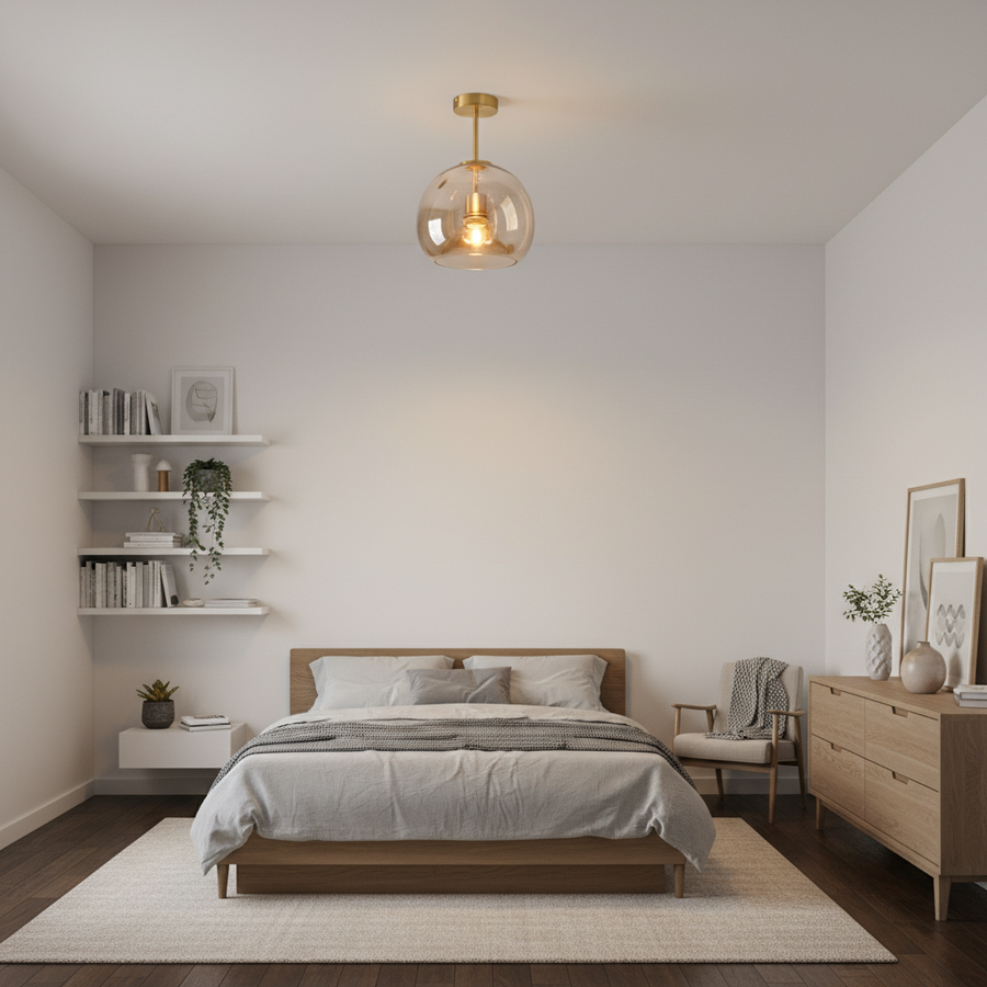 Plafonnier En Verre Design