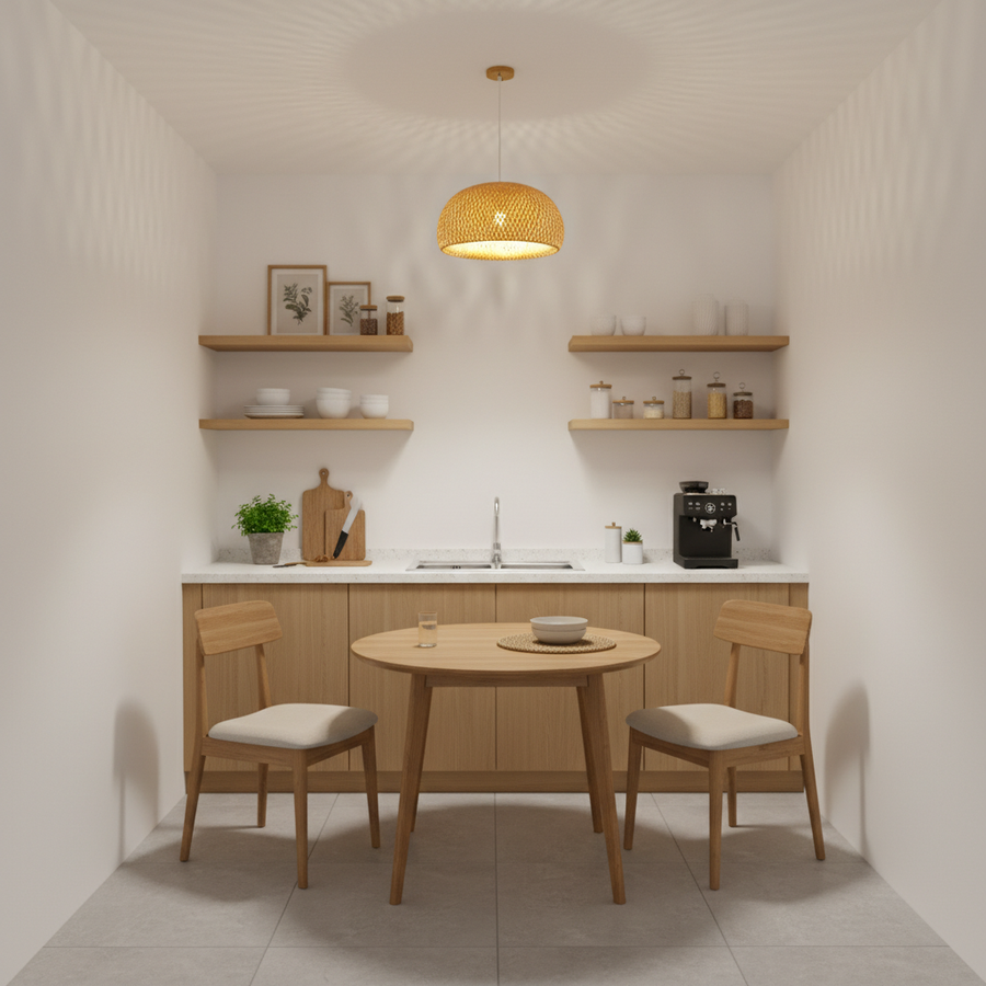 Plafonnier Style Bambou
