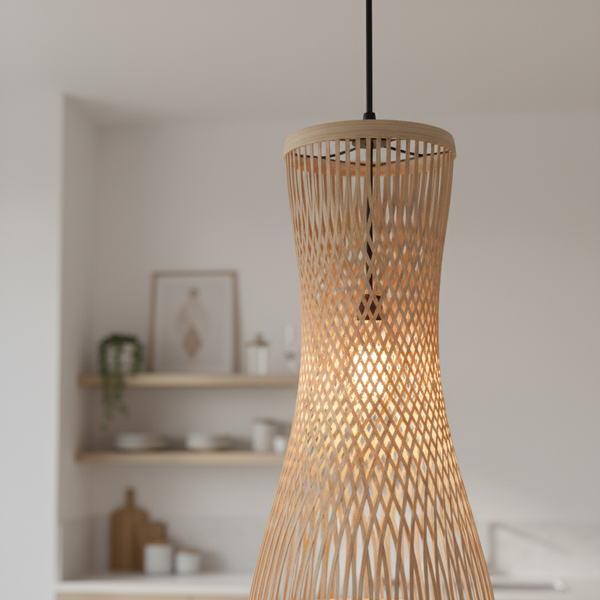 Plafonniers Style Osier — détail
