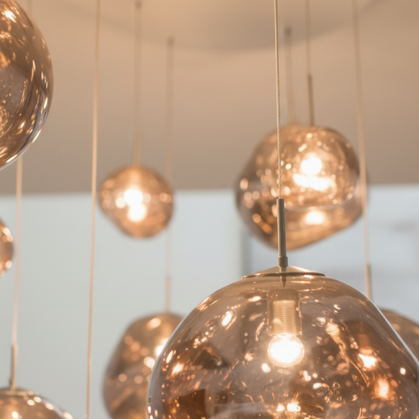 Plafonnier Bulles De Verre — détail