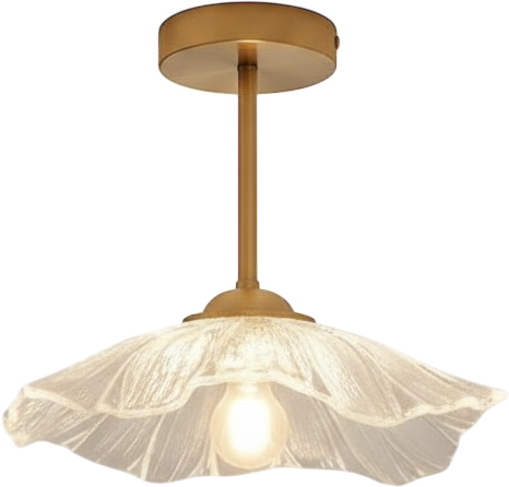 Plafonnier Fleur De Verre