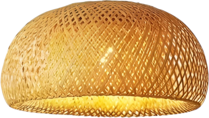 Plafonnier Style Bambou