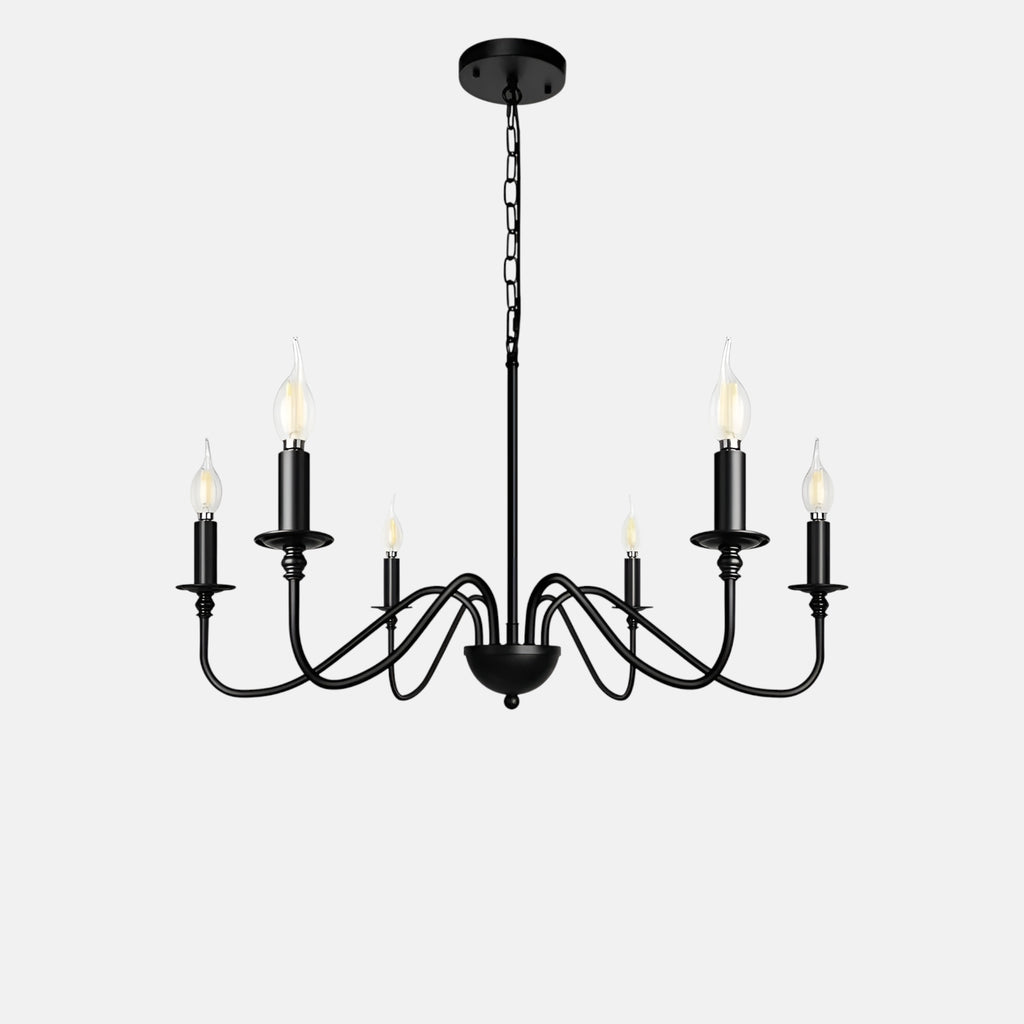 Chandelier Noir : Élégance Gothique Et Prestance Sombre