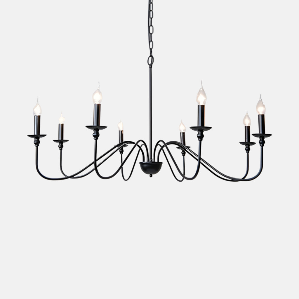Chandelier Noir : Élégance Gothique Et Prestance Sombre