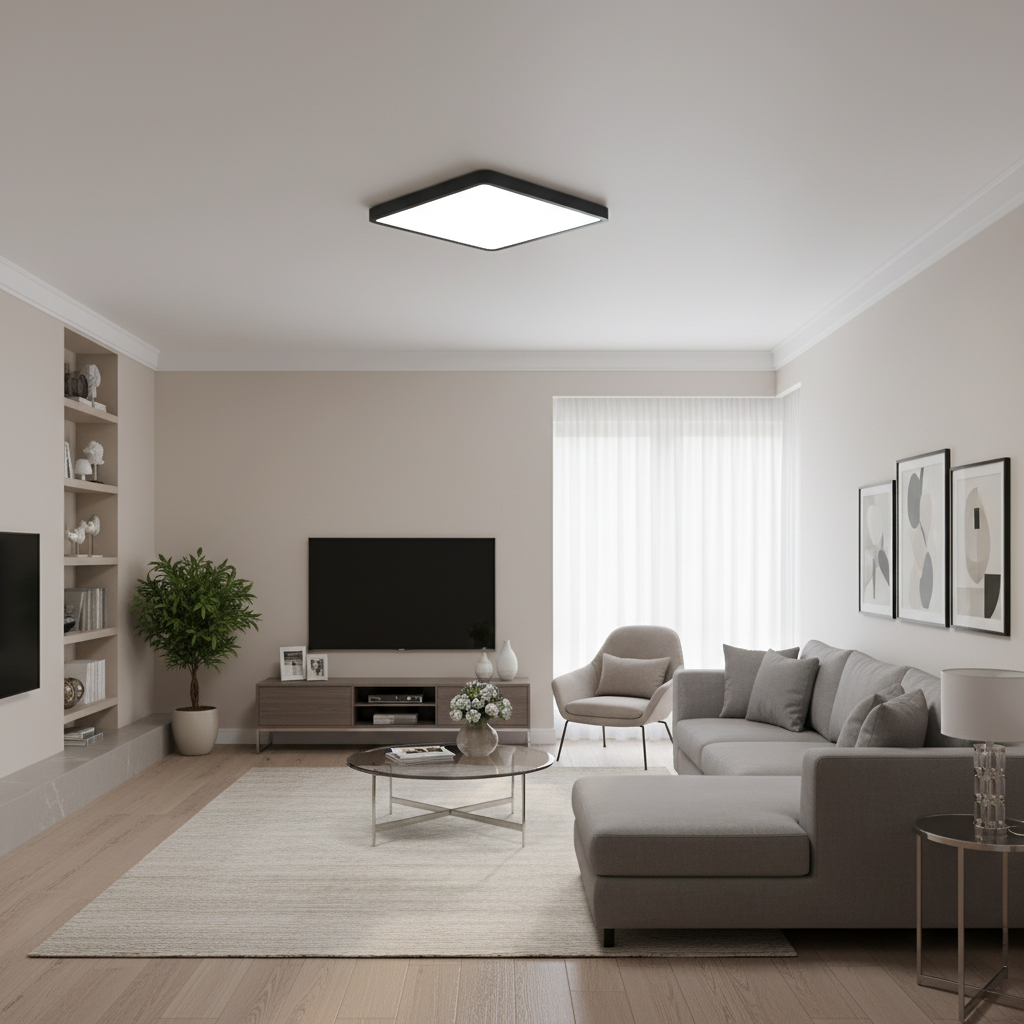 Plafonnier Carré Led : Design Géométrique Et Luminosité Moderne