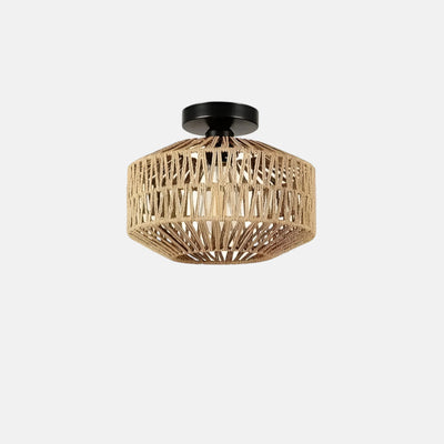 Plafonnier En Rotin