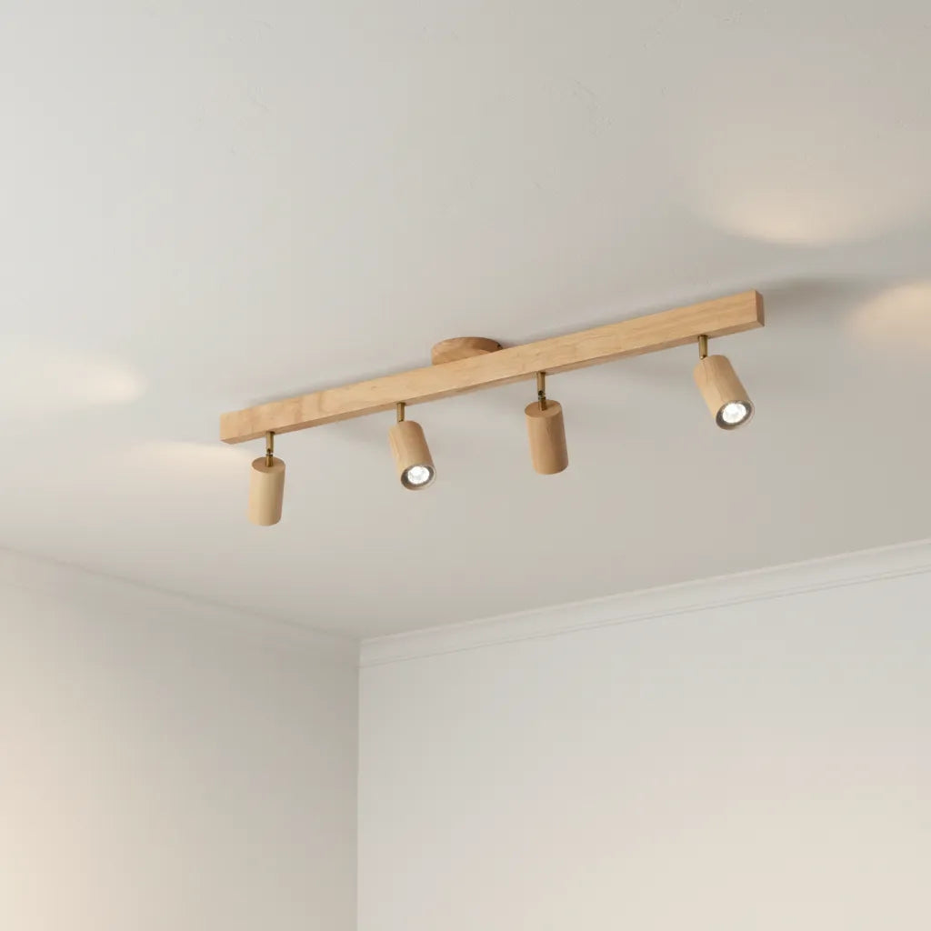 Plafonnier Industriel Bois Et Métal : Esprit Loft Authentique