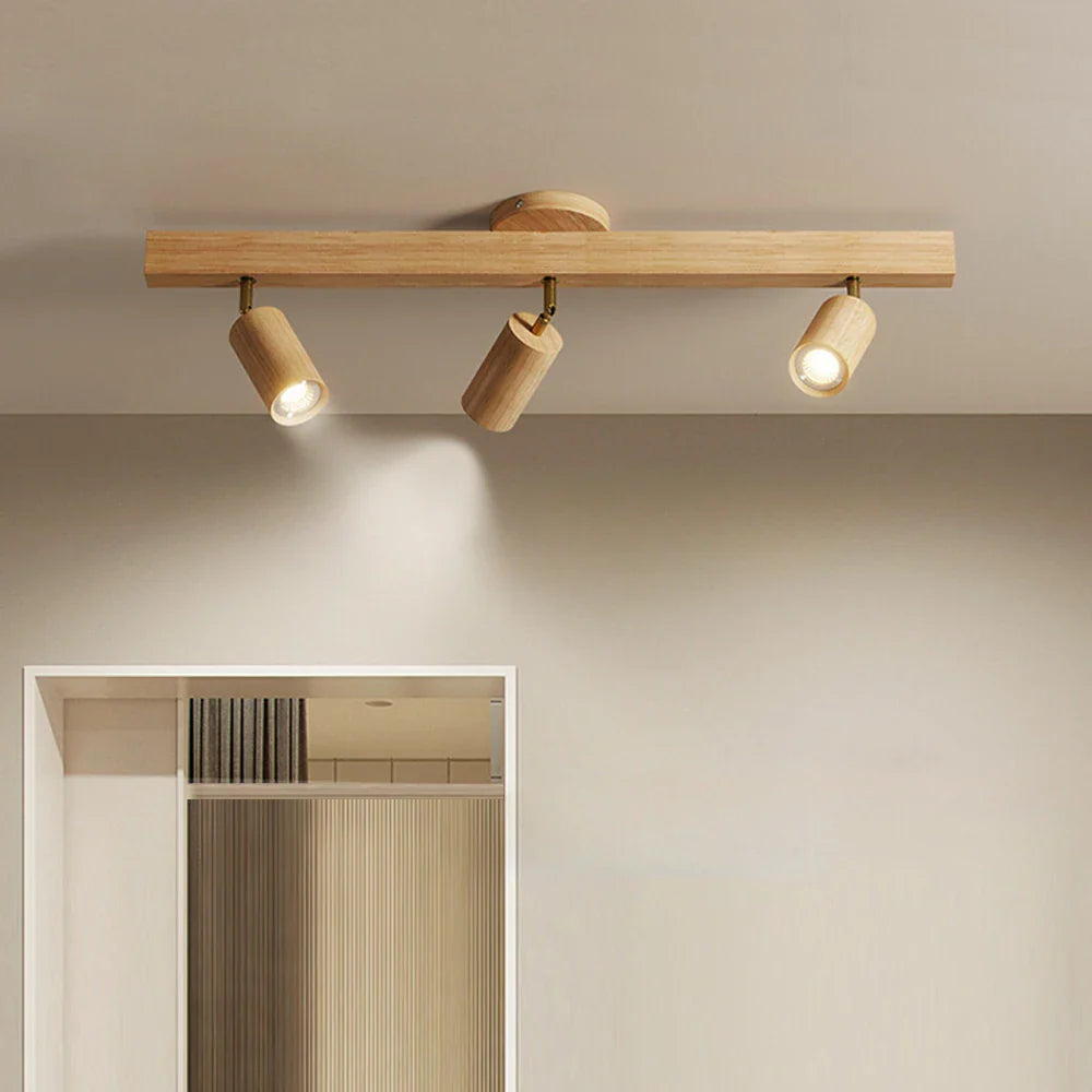 Plafonnier Industriel Bois Et Métal : Esprit Loft Authentique