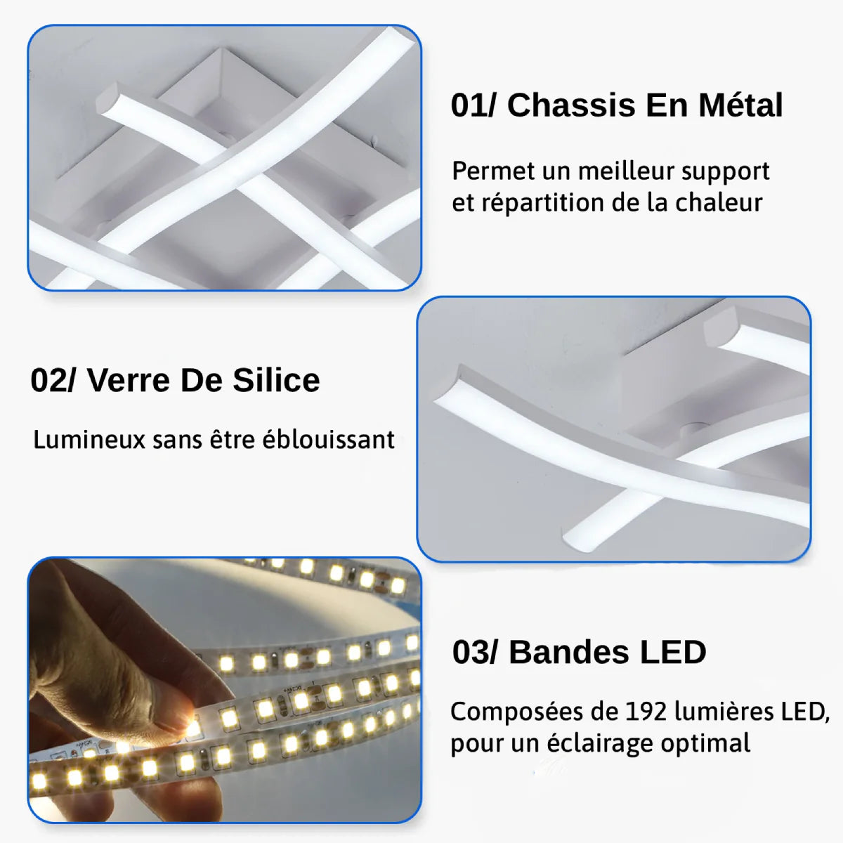 Plafonnier LED Moderne Design : Esthétique Contemporaine Chic