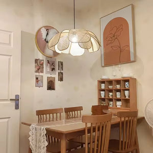 Plafonnier Pétale Rotin : Légèreté Végétale Et Design Poétique