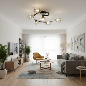 Plafonnier Salon Design : Élégance Architecturale Affirmée
