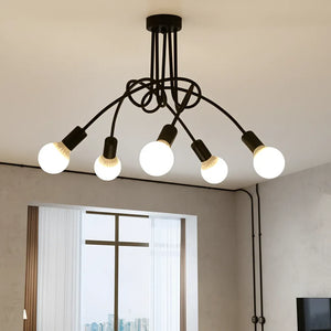 Plafonnier Salon Industriel : Ambiance Loft Et Caractère Affirmé