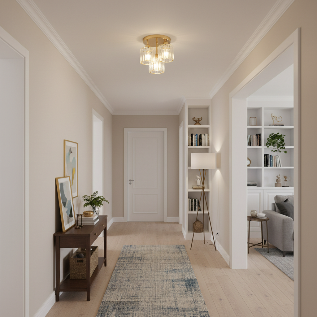 Plafonnier Verre Doré : Luxe Subtil Et Brillance Raffinée