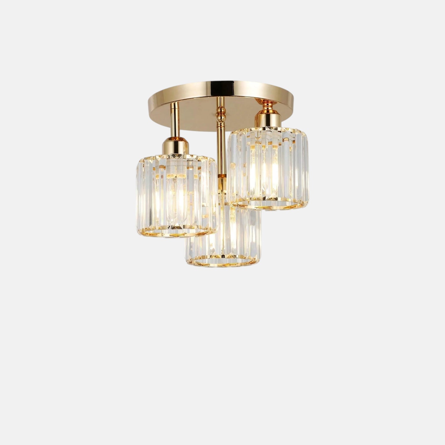 Plafonnier Verre Doré : Luxe Subtil Et Brillance Raffinée