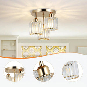 Plafonnier Verre Doré : Luxe Subtil Et Brillance Raffinée