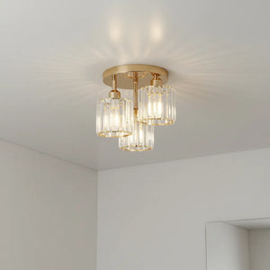 Plafonnier Verre Doré : Luxe Subtil Et Brillance Raffinée