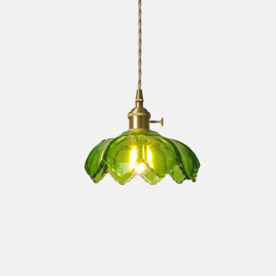 Plafonnier Vintage En Verre