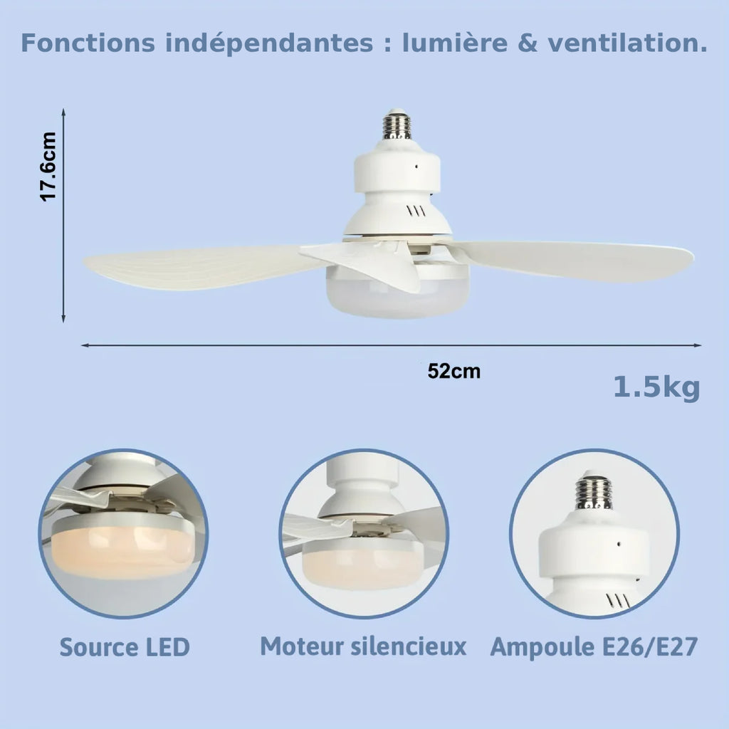 Plafonnier Ventilateur Vissable