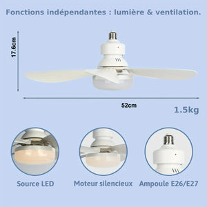 Plafonnier Ventilateur Vissable