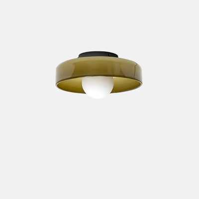 Plafonnier Design Épuré En Verre